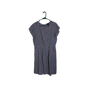 J.Crew‎ Navy White Striped Dress Size 6
